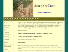 Tablet Screenshot of josephscoatyarn.com